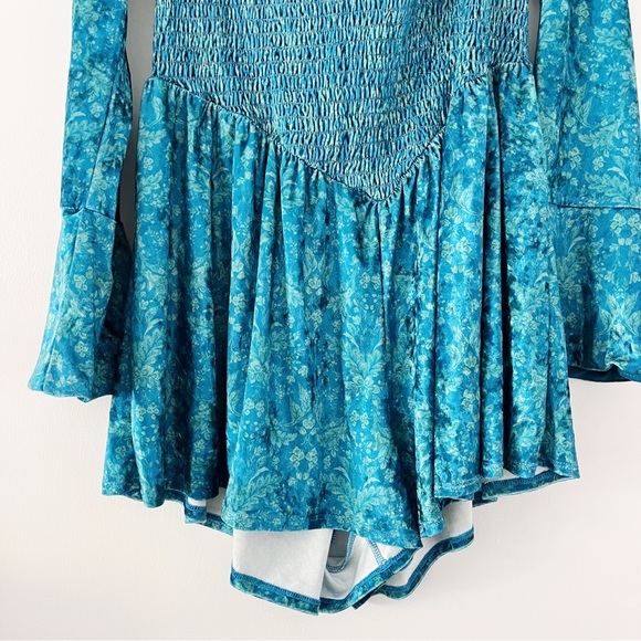 NWOT Free People Bali Tightrope Romper - Blue Size Large - Picture 4 of 10